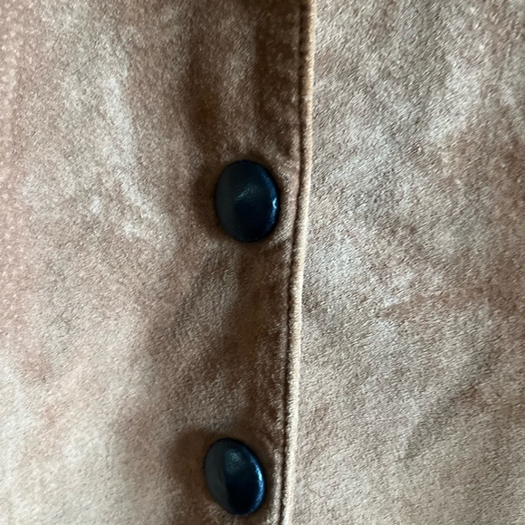 DANIER Suede Leather Western Cowboy Swirly-lines Brown Jacket - Picture 3 of 12